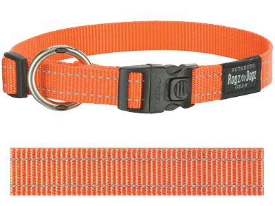 Rogz for dogs fanbelt halsband oranje