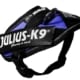 Julius k9 power-harnas/tuig voor labels blauw