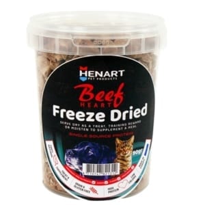Henart freeze dried beef heart
